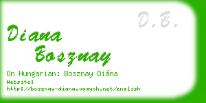 diana bosznay business card